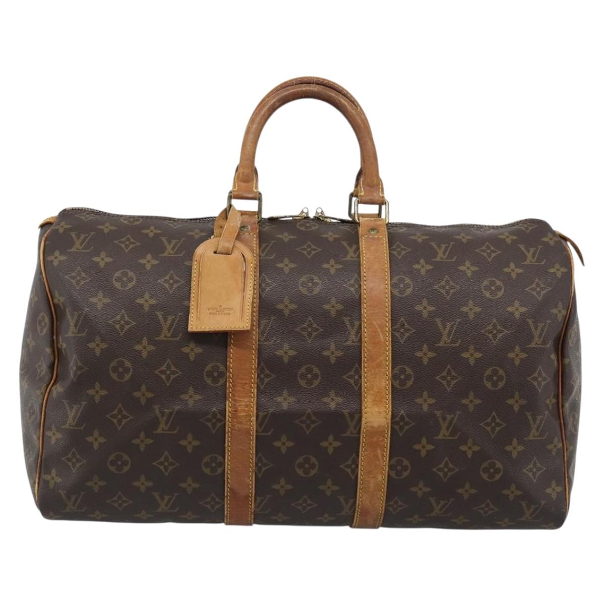 LOUIS VUITTON Monogram Keepall 45 Boston Bag M41428 LV Auth bs36028