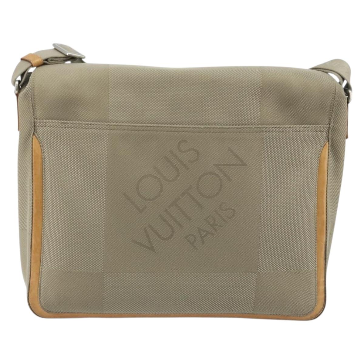 LOUIS VUITTON Damier Geant Messager Bag Terre Domble M93031 LV Auth bs36034