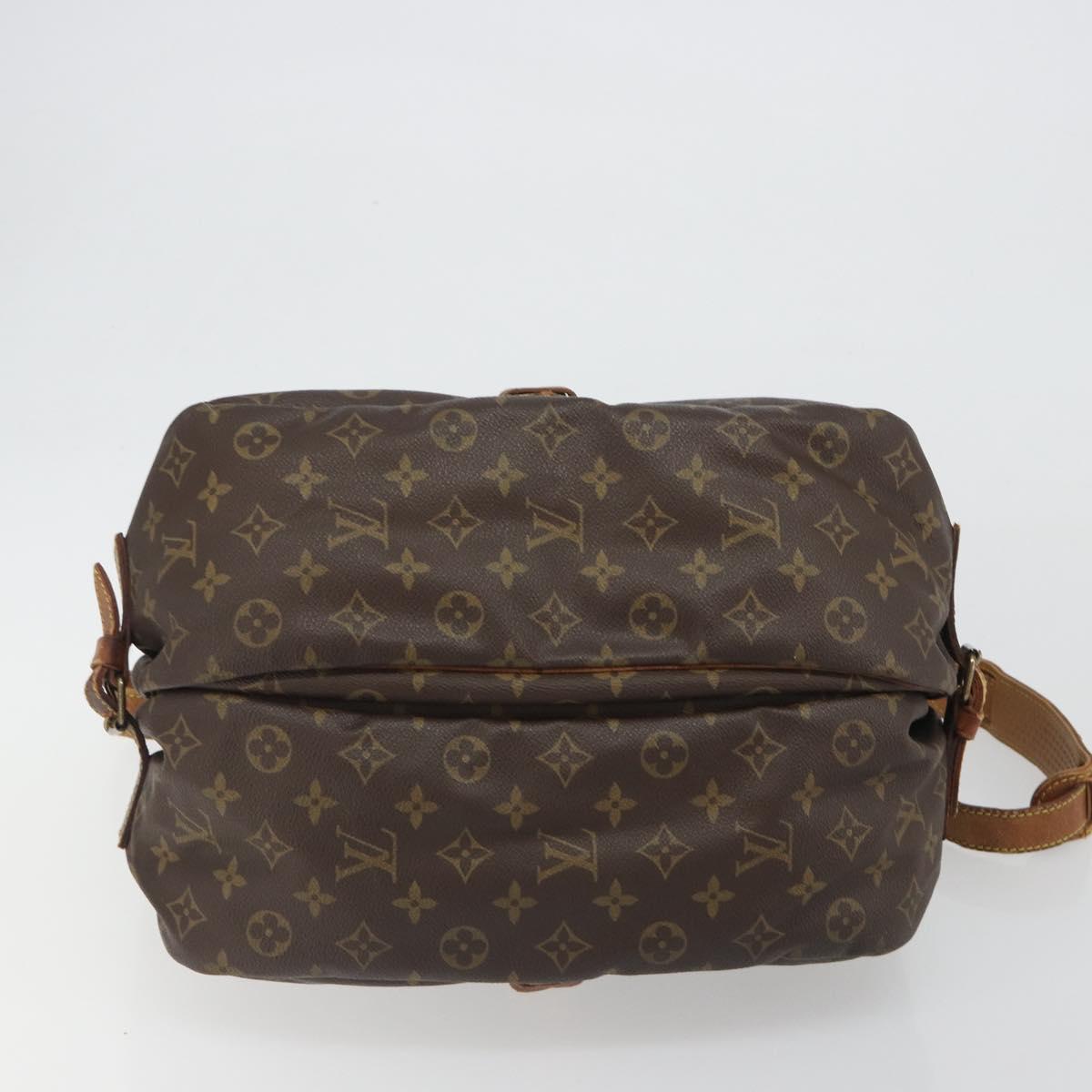 LOUIS VUITTON Monogram Saumur 35 Shoulder Bag M42254 LV Auth bs36035