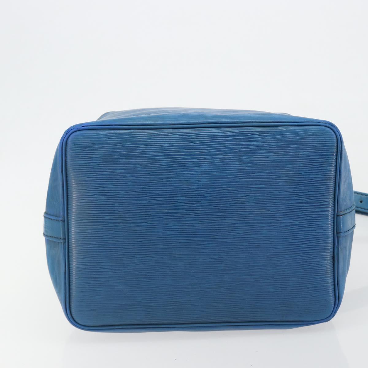 LOUIS VUITTON Epi Petit Noe Shoulder Bag Blue M44105 LV Auth bs36036