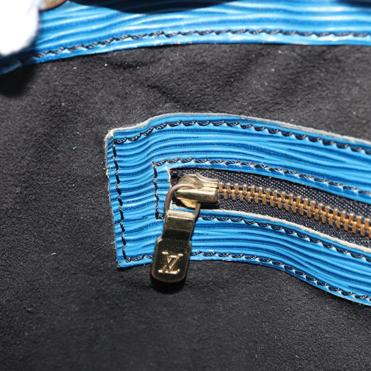 LOUIS VUITTON Epi Petit Noe Shoulder Bag Blue M44105 LV Auth bs36036