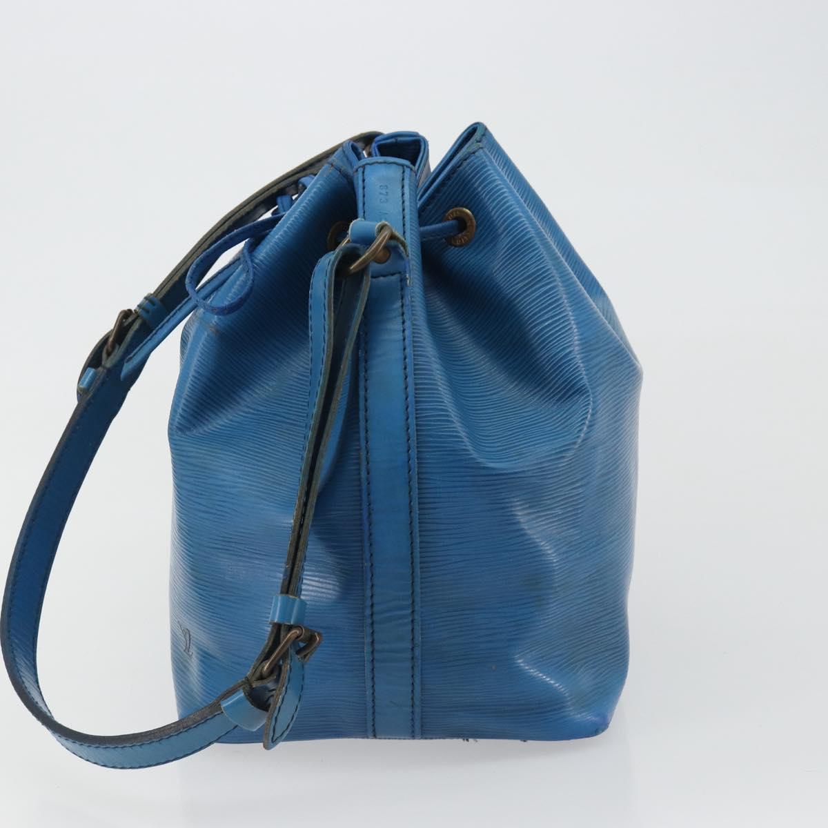 LOUIS VUITTON Epi Petit Noe Shoulder Bag Blue M44105 LV Auth bs36036