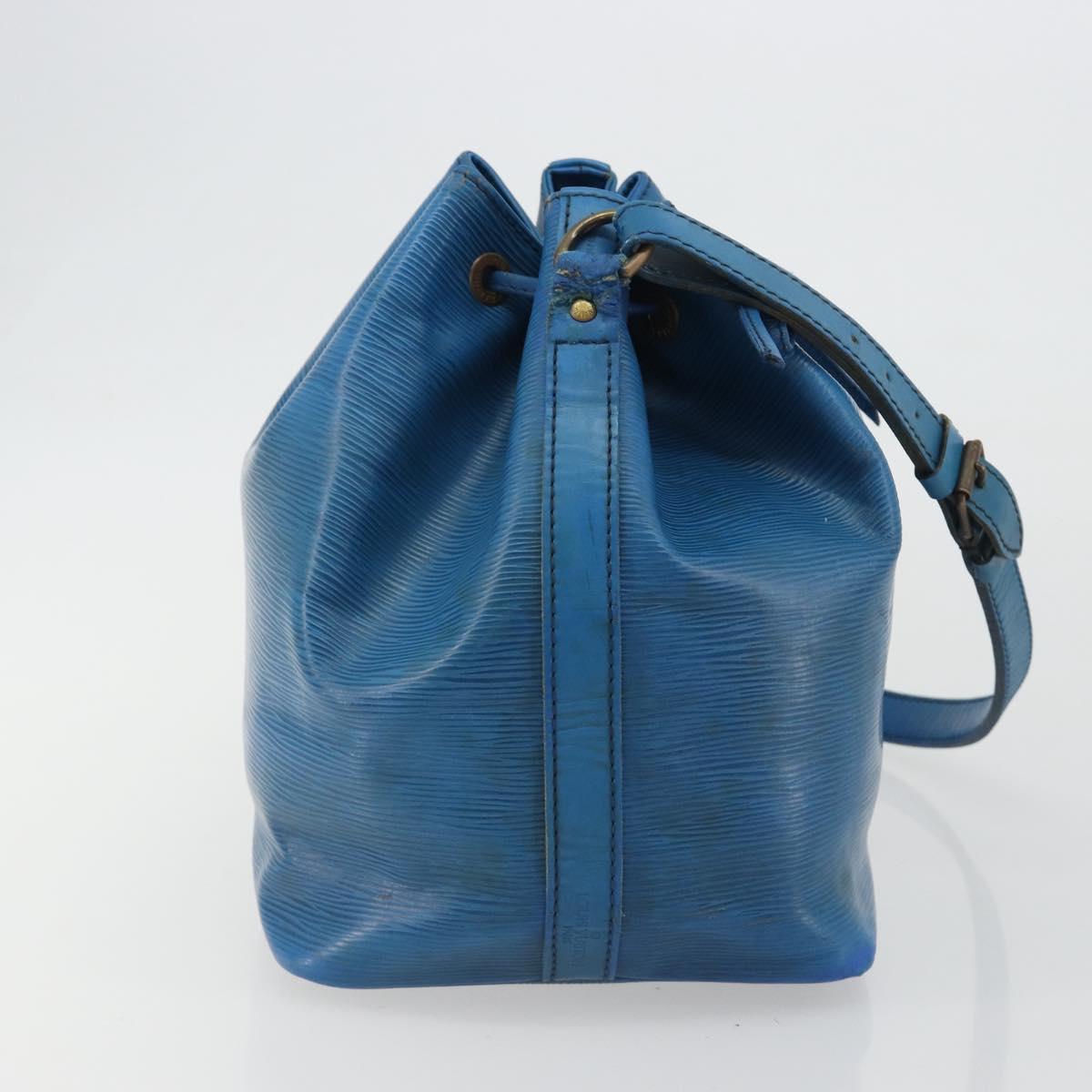 LOUIS VUITTON Epi Petit Noe Shoulder Bag Blue M44105 LV Auth bs36036