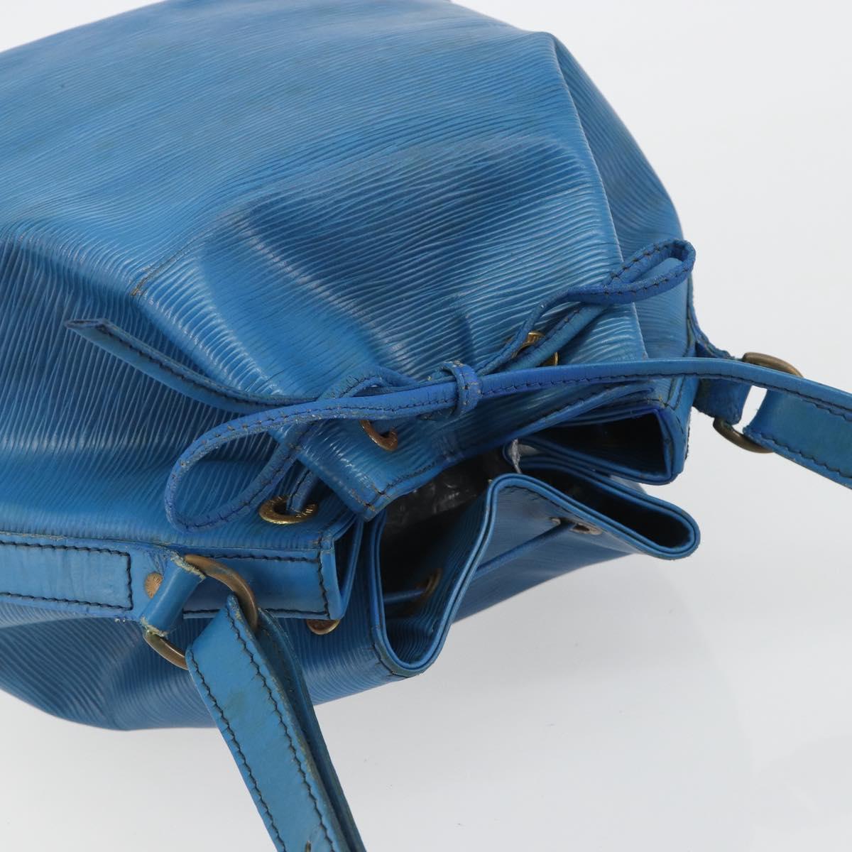 LOUIS VUITTON Epi Petit Noe Shoulder Bag Blue M44105 LV Auth bs36036