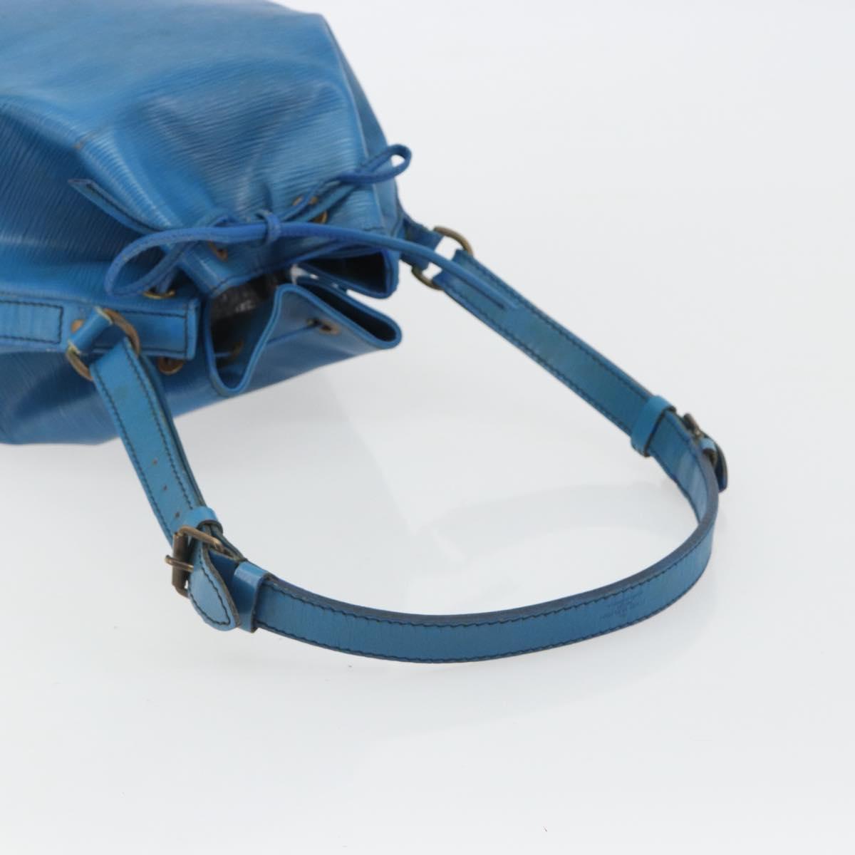 LOUIS VUITTON Epi Petit Noe Shoulder Bag Blue M44105 LV Auth bs36036