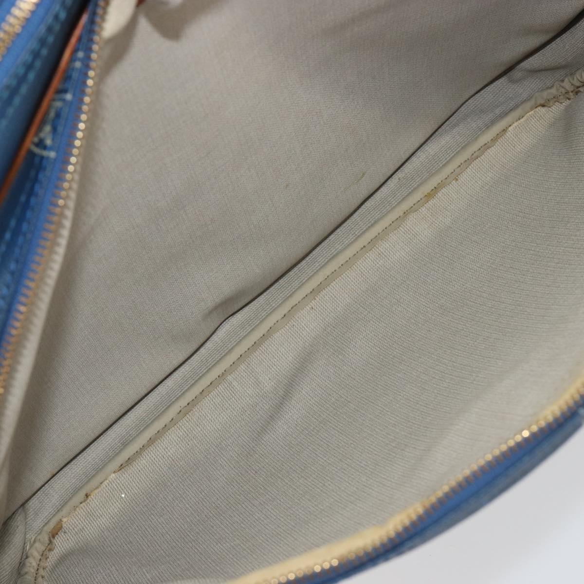 LOUIS VUITTON LV Cup Sac Cowes Bag Coated Canvas Blue M80008 LV Auth bs36041
