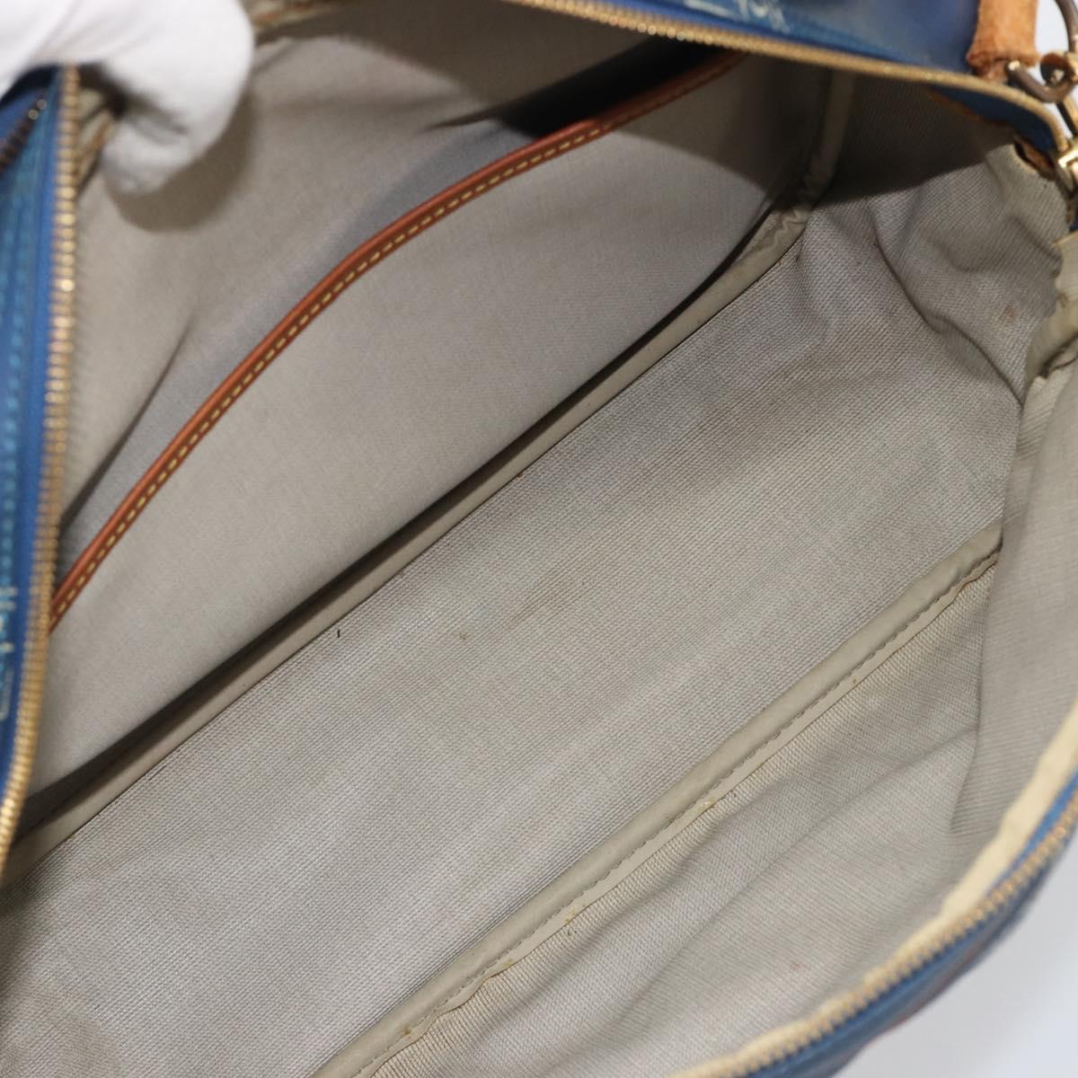LOUIS VUITTON LV Cup Sac Cowes Bag Coated Canvas Blue M80008 LV Auth bs36041