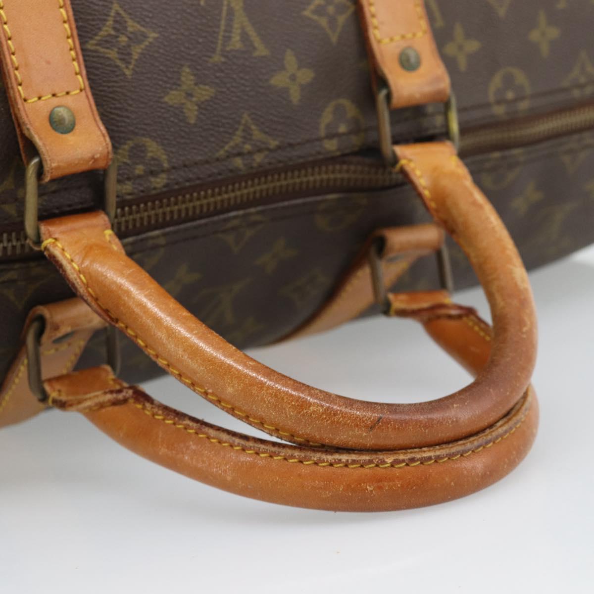 LOUIS VUITTON Monogram Keepall 55 Boston Bag Vintage M41424 LV Auth bs36042