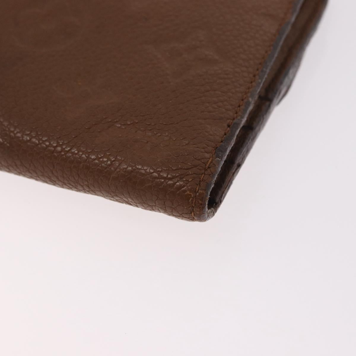 LOUIS VUITTON Empreinte Portefeuille Virtuose Wallet Brown LV Auth bs36043