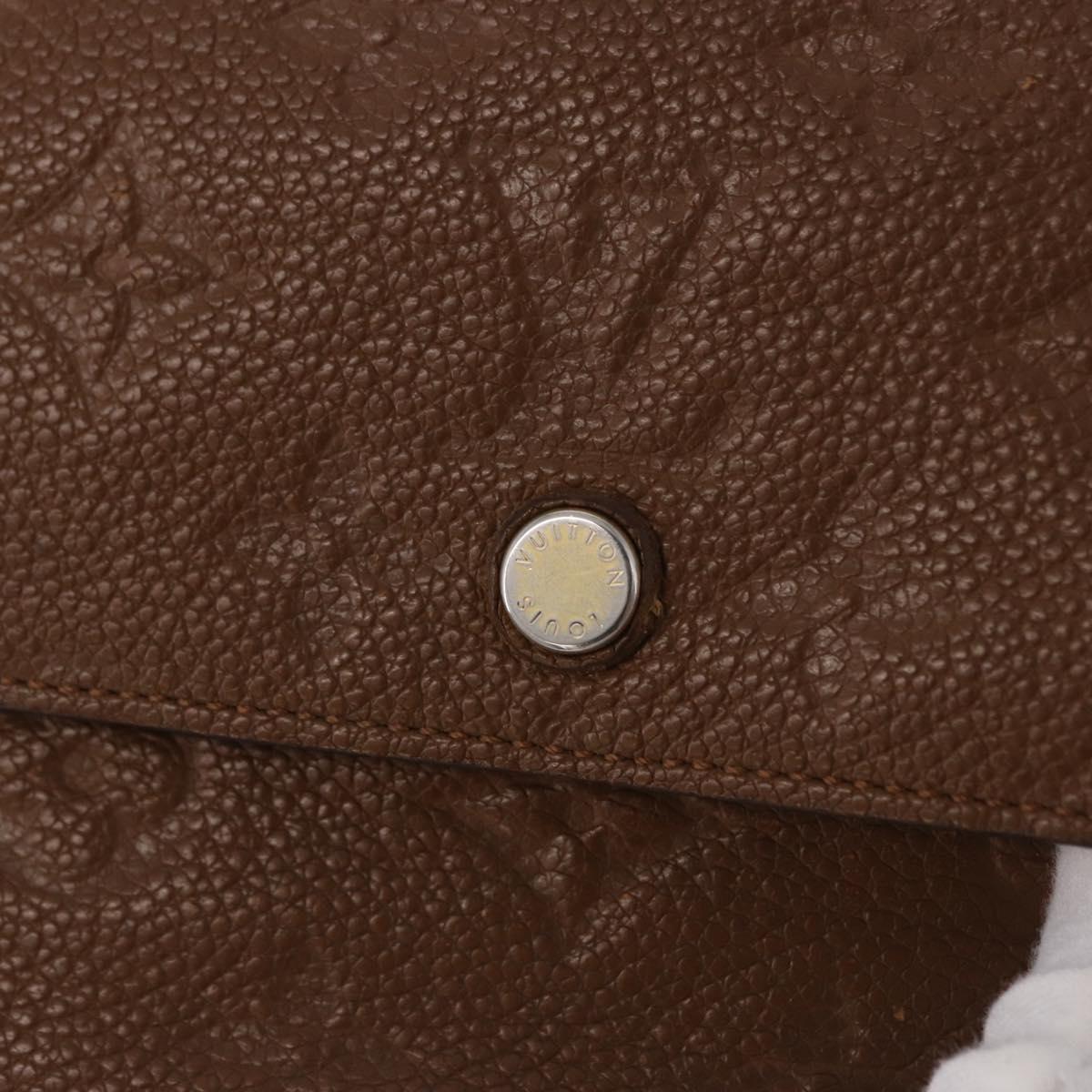 LOUIS VUITTON Empreinte Portefeuille Virtuose Wallet Brown LV Auth bs36043