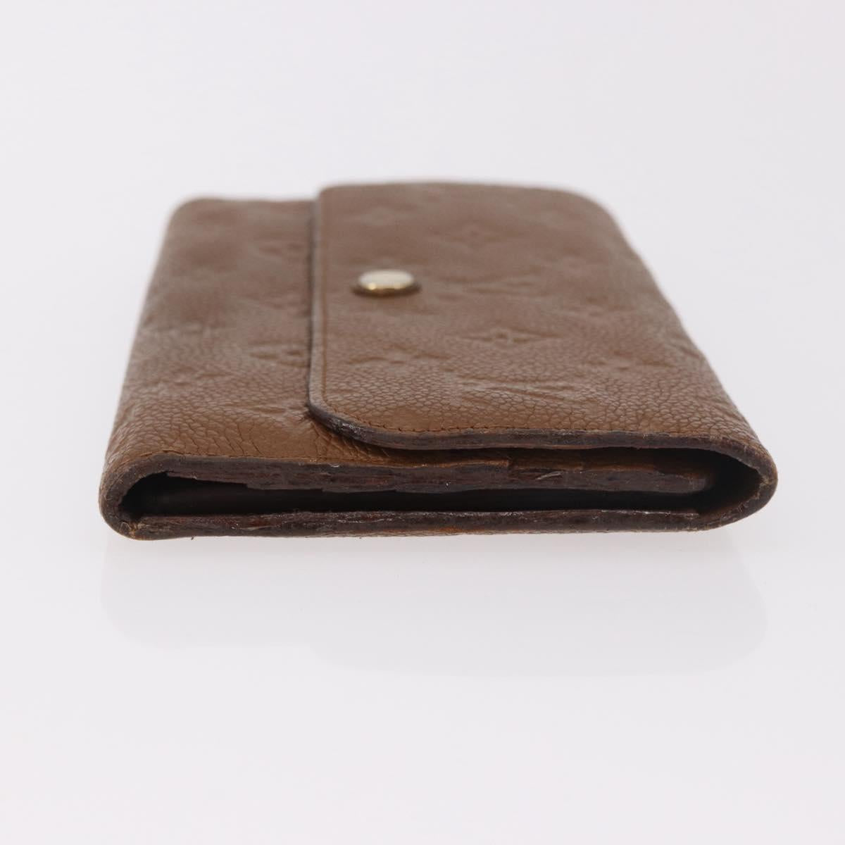 LOUIS VUITTON Empreinte Portefeuille Virtuose Wallet Brown LV Auth bs36043