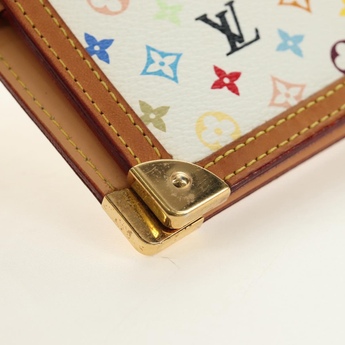 LOUIS VUITTON Monogram Multicolor Agenda PM Planner White R21074 Auth bs36046M