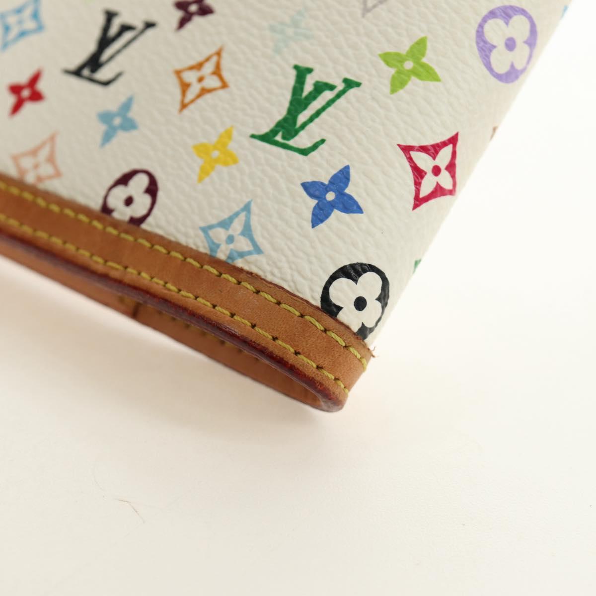 LOUIS VUITTON Monogram Multicolor Agenda PM Planner White R21074 Auth bs36046M
