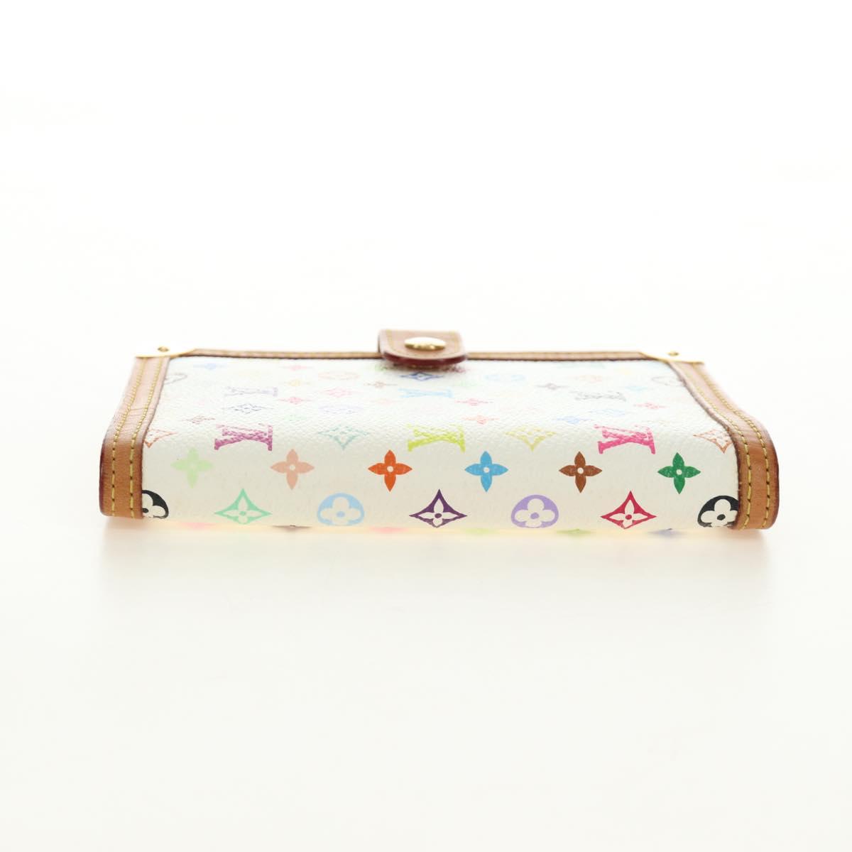 LOUIS VUITTON Monogram Multicolor Agenda PM Planner White R21074 Auth bs36046M