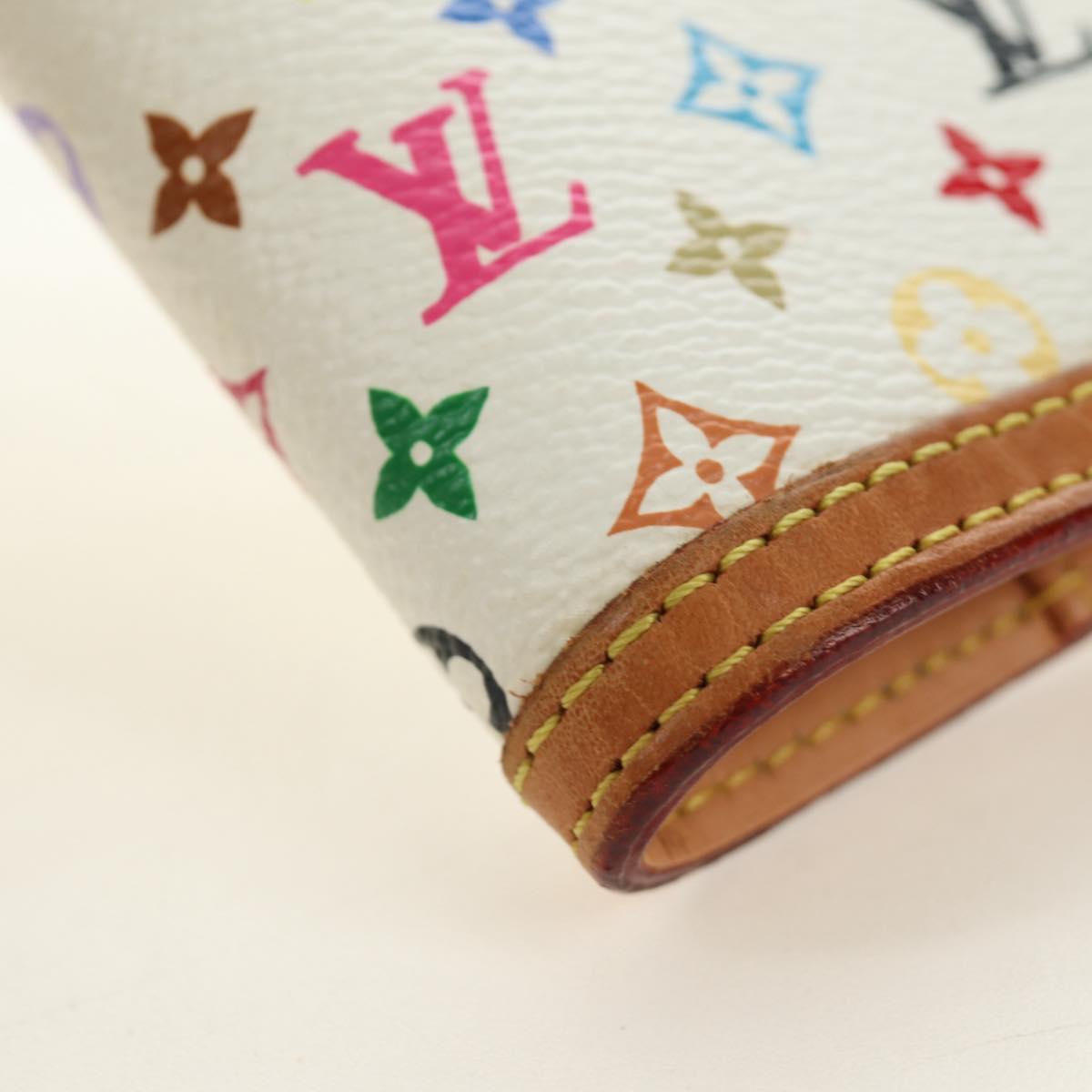 LOUIS VUITTON Monogram Multicolor Agenda PM Planner White R21074 Auth bs36046M