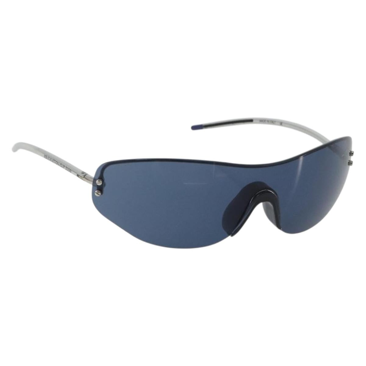 LOUIS VUITTON LV Cup Sunglasses plastic Silver LV Auth bs36047