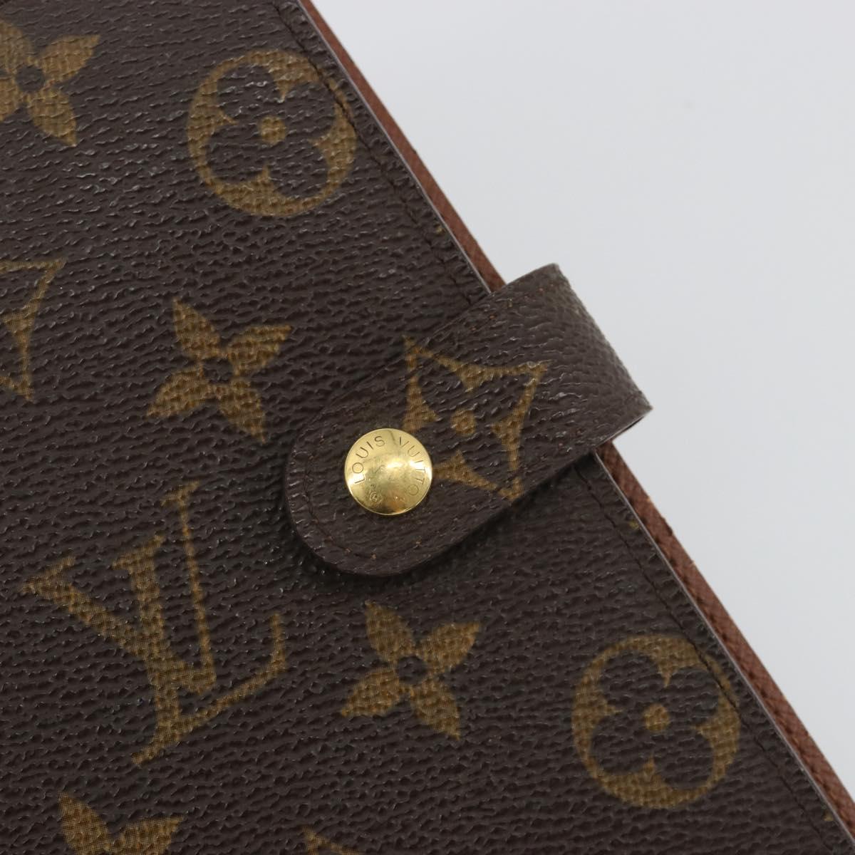 LOUIS VUITTON Monogram Agenda PM Day Planner Cover R20005 LV Auth bs36048