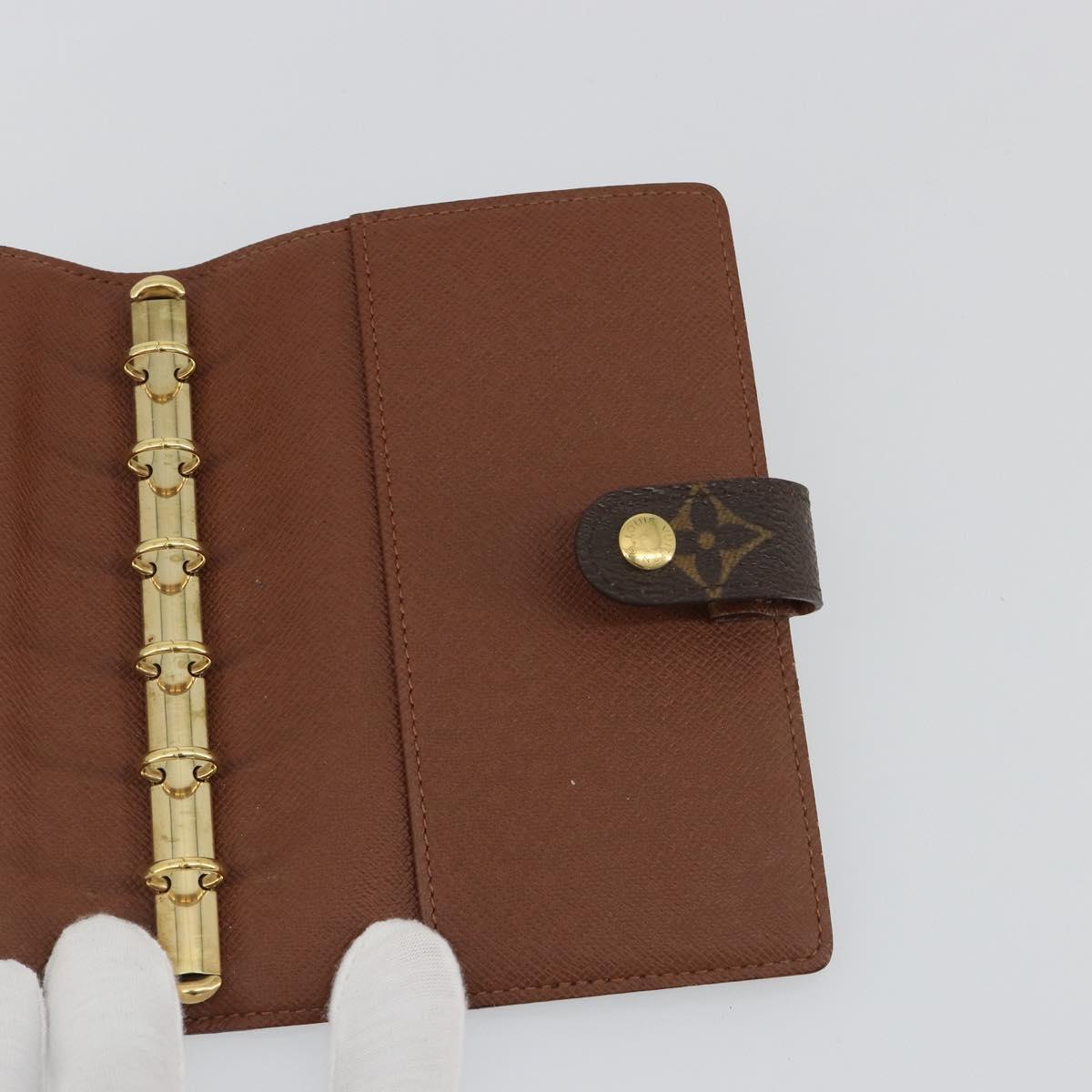 LOUIS VUITTON Monogram Agenda PM Day Planner Cover R20005 LV Auth bs36048