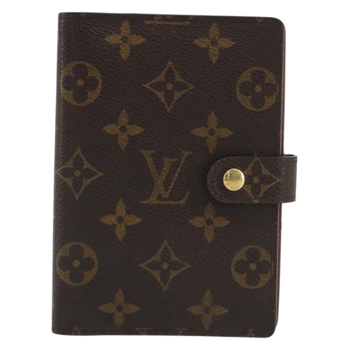 LOUIS VUITTON Monogram Agenda PM Day Planner Cover R20005 LV Auth bs36048