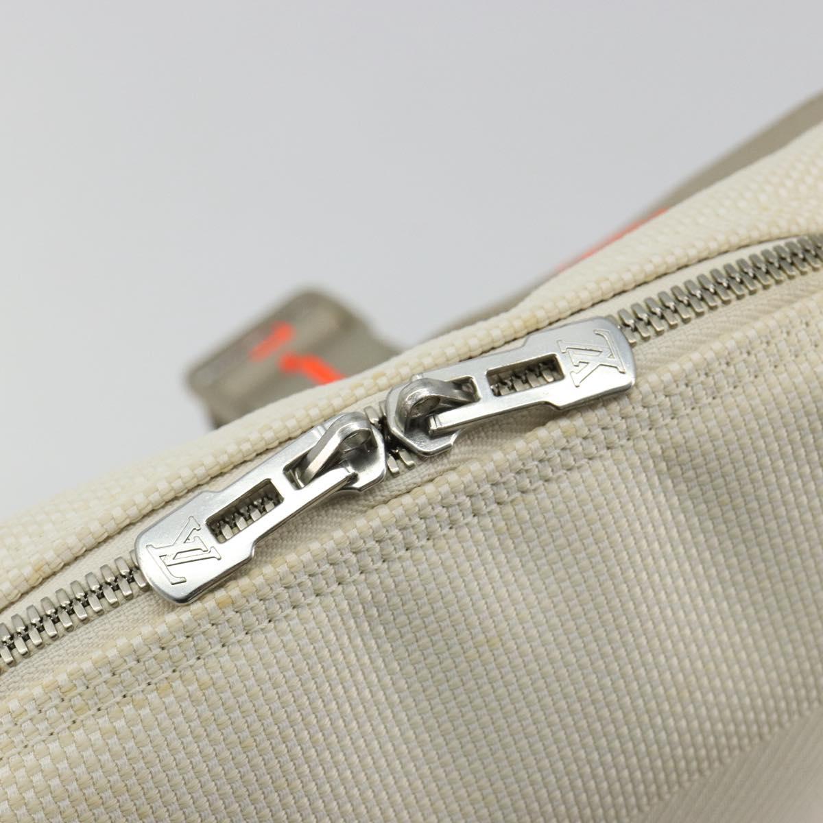 LOUIS VUITTON Damier Geant LV Cup Weatherly Bag White M80637 LV Auth bs36050