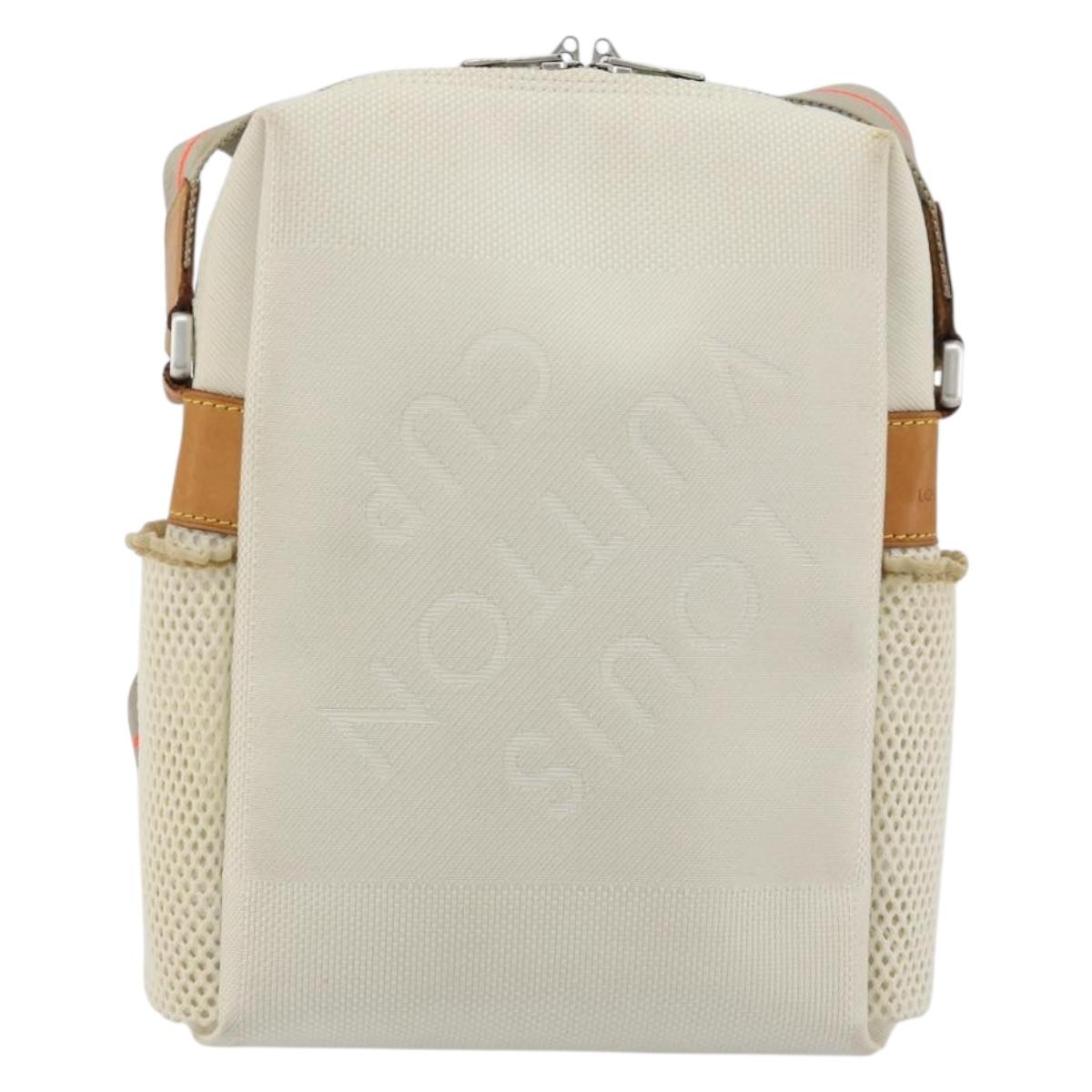 LOUIS VUITTON Damier Geant LV Cup Weatherly Bag White M80637 LV Auth bs36050
