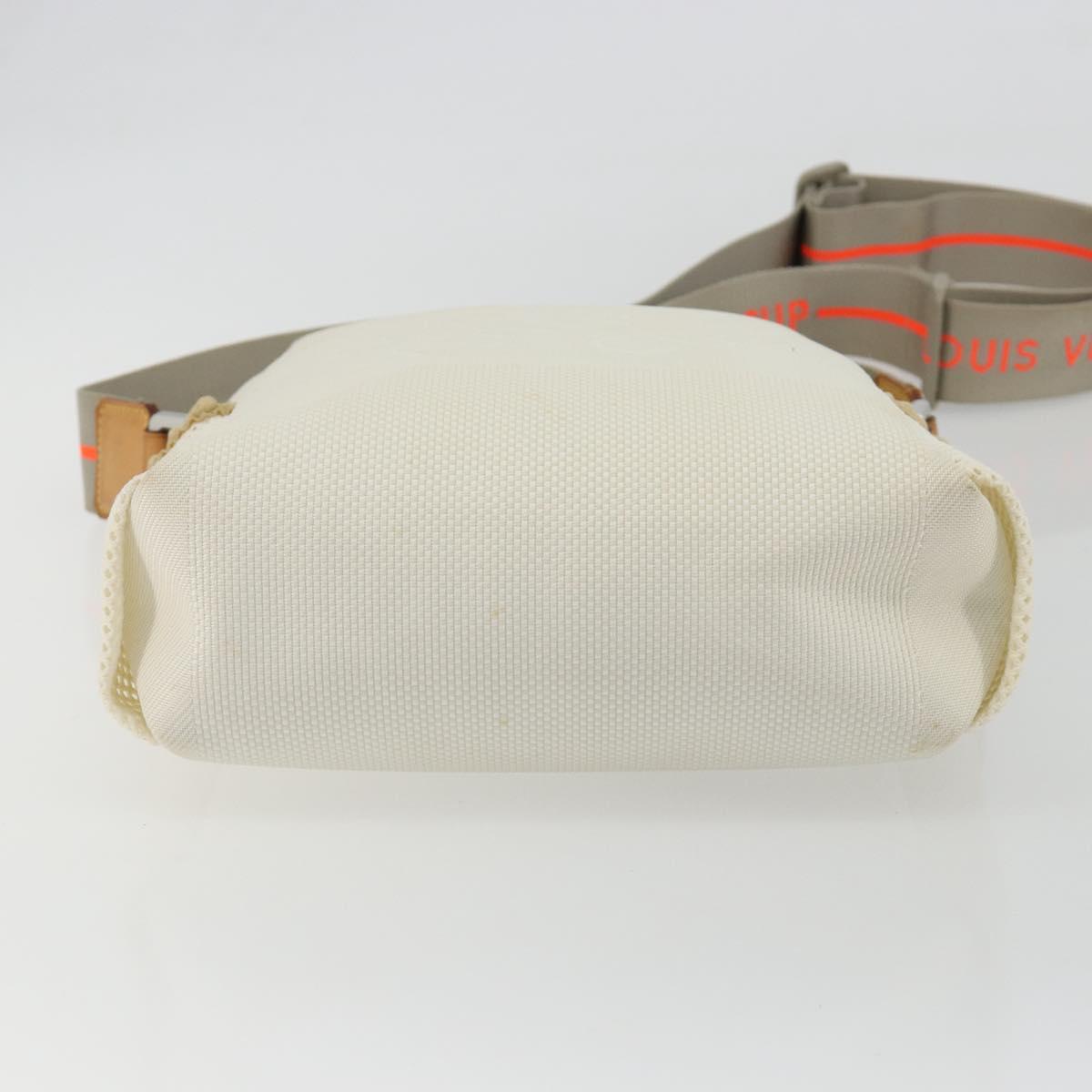 LOUIS VUITTON Damier Geant LV Cup Weatherly Bag White M80637 LV Auth bs36050