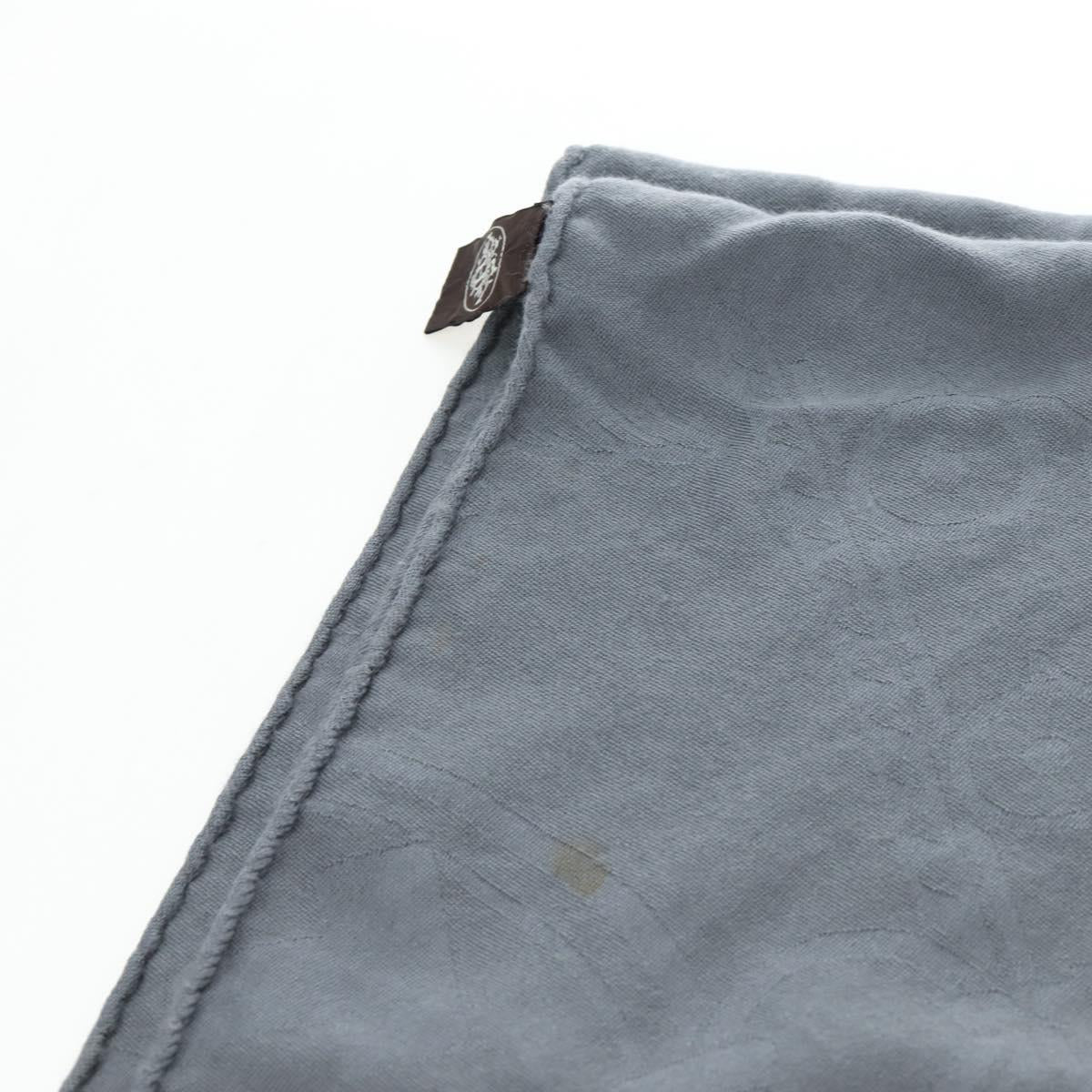 HERMES New Libris Stole Cashmere Gray Auth bs36055