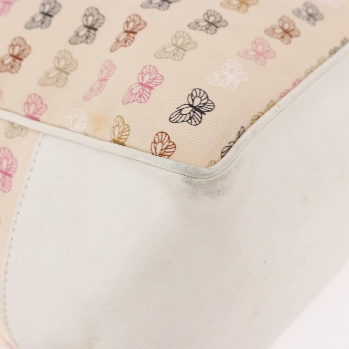 BOTTEGAVENETA Tote Bag Canvas Beige Gold Auth bs36067