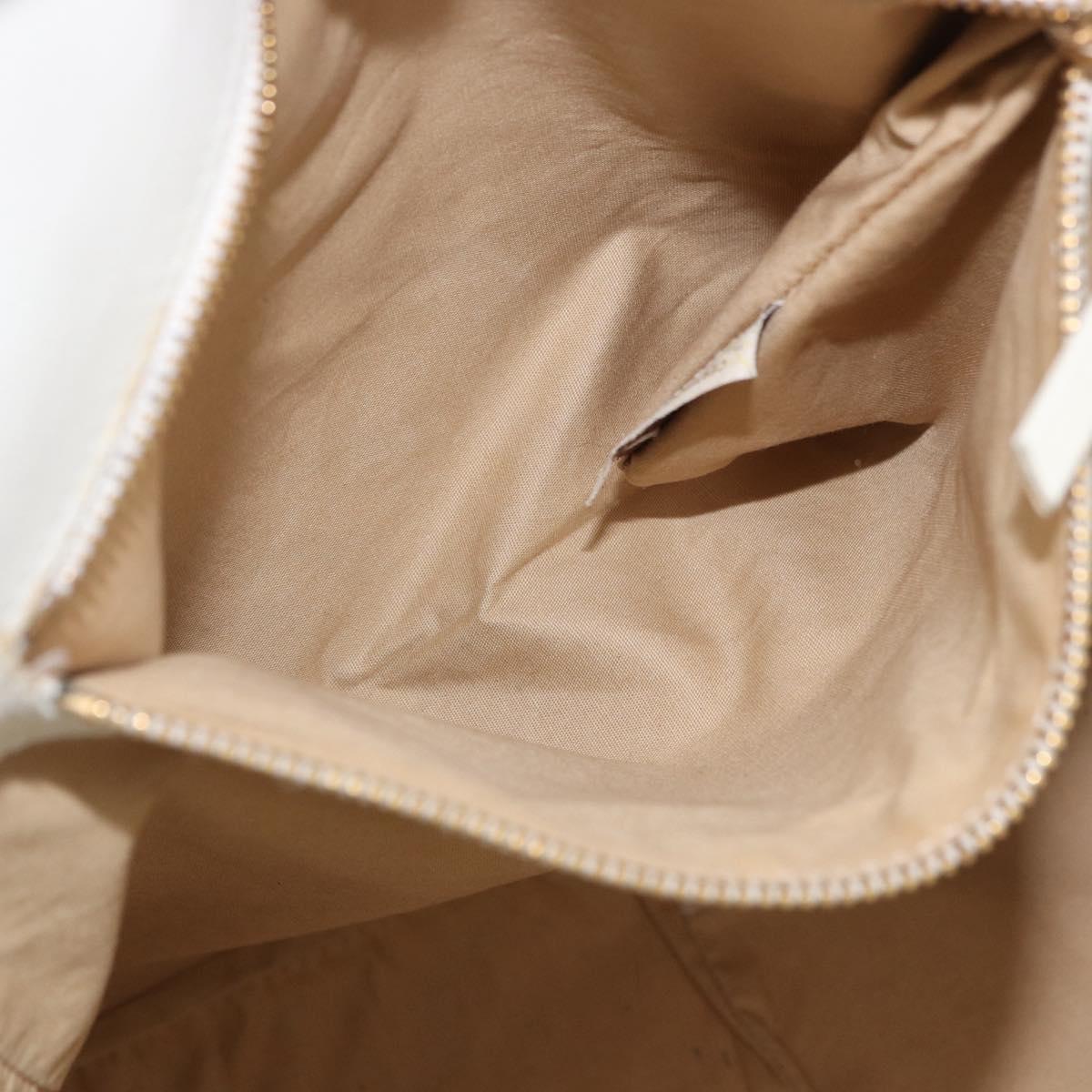 BOTTEGAVENETA Tote Bag Canvas Beige Gold Auth bs36067