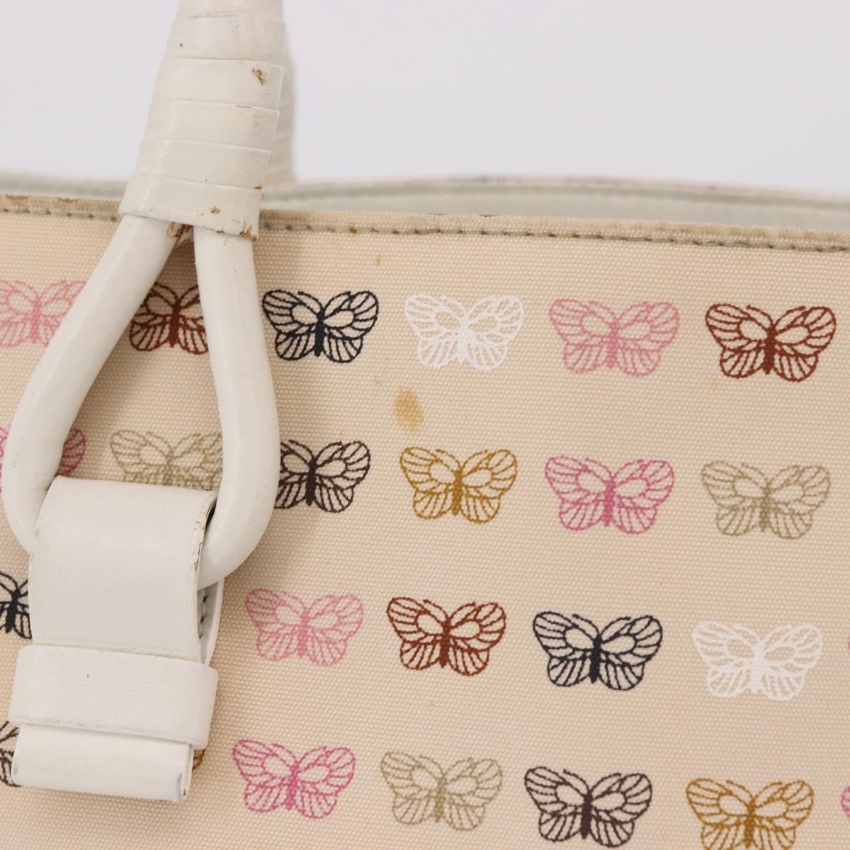 BOTTEGAVENETA Tote Bag Canvas Beige Gold Auth bs36067