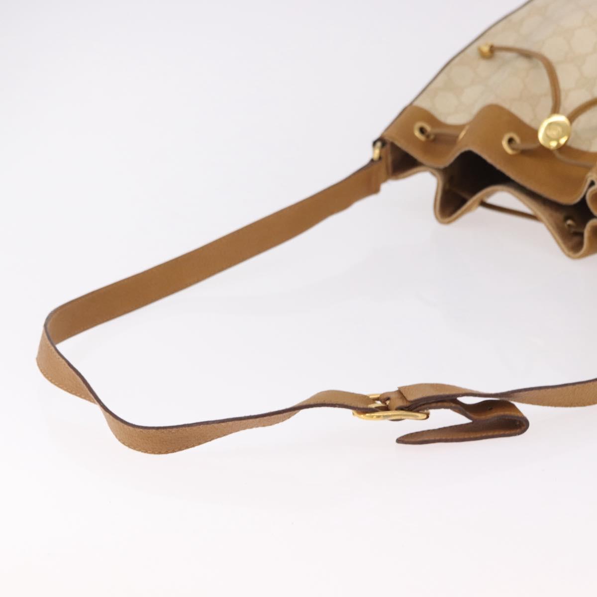 GUCCI GG Supreme Shoulder Bag PVC Beige Gold 164 02 034 Auth bs36082