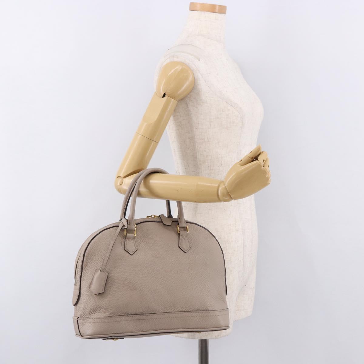 LOUIS VUITTON Parnasea Alma PM Hand Bag Leather Galet M48892 LV Auth bs36103