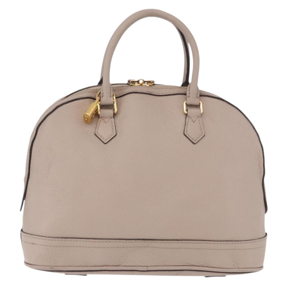 LOUIS VUITTON Parnasea Alma PM Hand Bag Leather Galet M48892 LV Auth bs36103