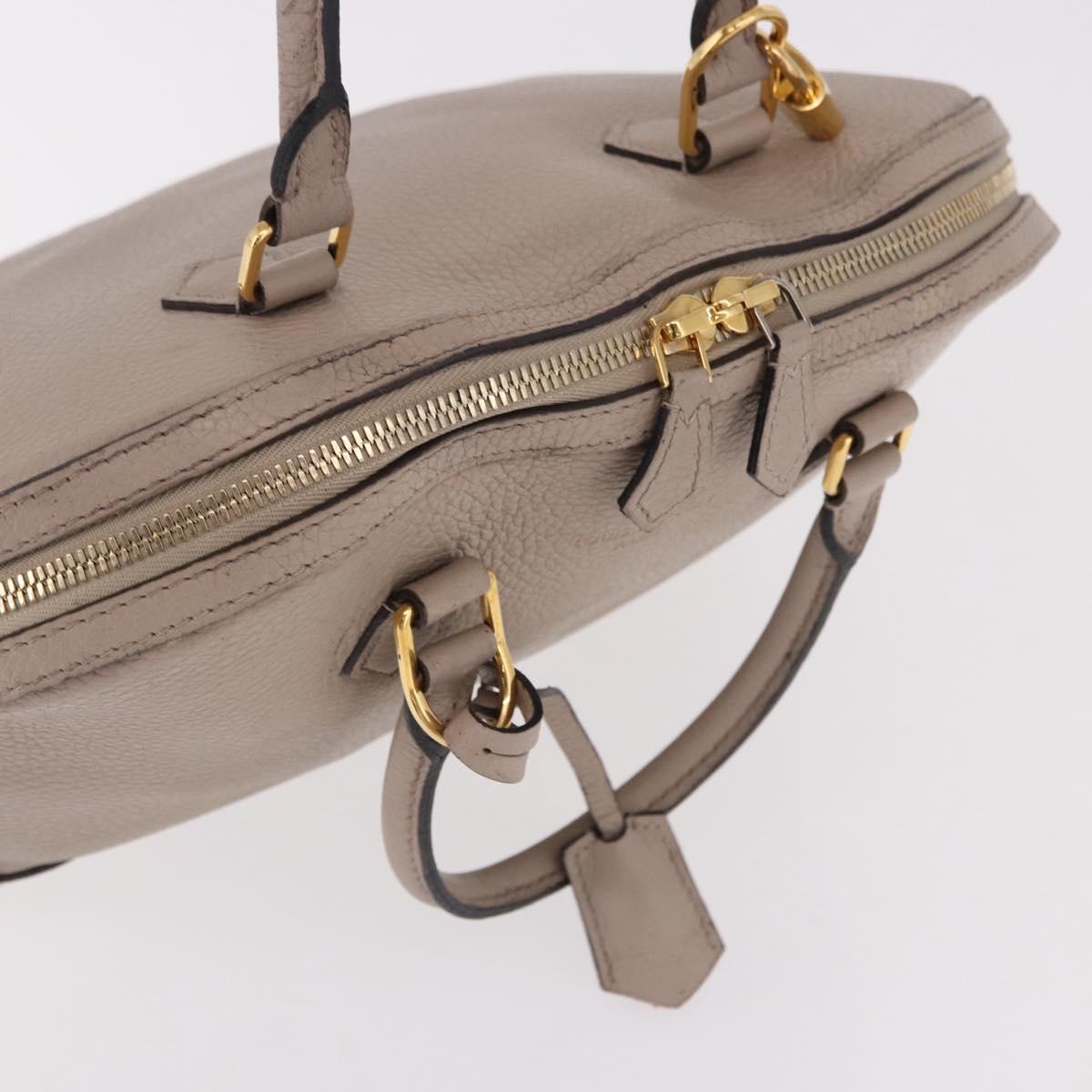 LOUIS VUITTON Parnasea Alma PM Hand Bag Leather Galet M48892 LV Auth bs36103