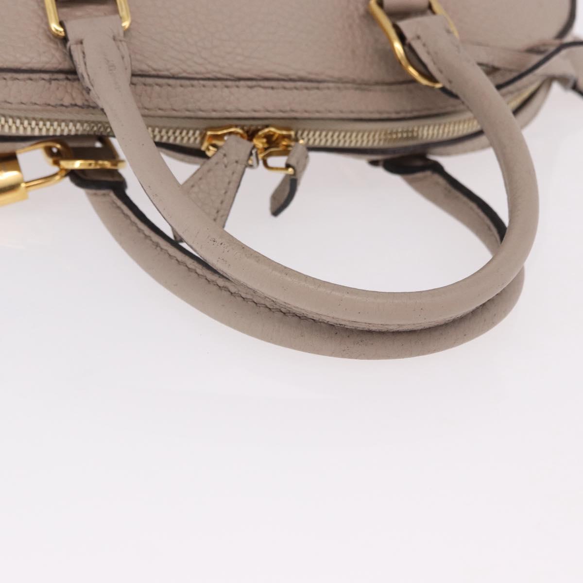 LOUIS VUITTON Parnasea Alma PM Hand Bag Leather Galet M48892 LV Auth bs36103