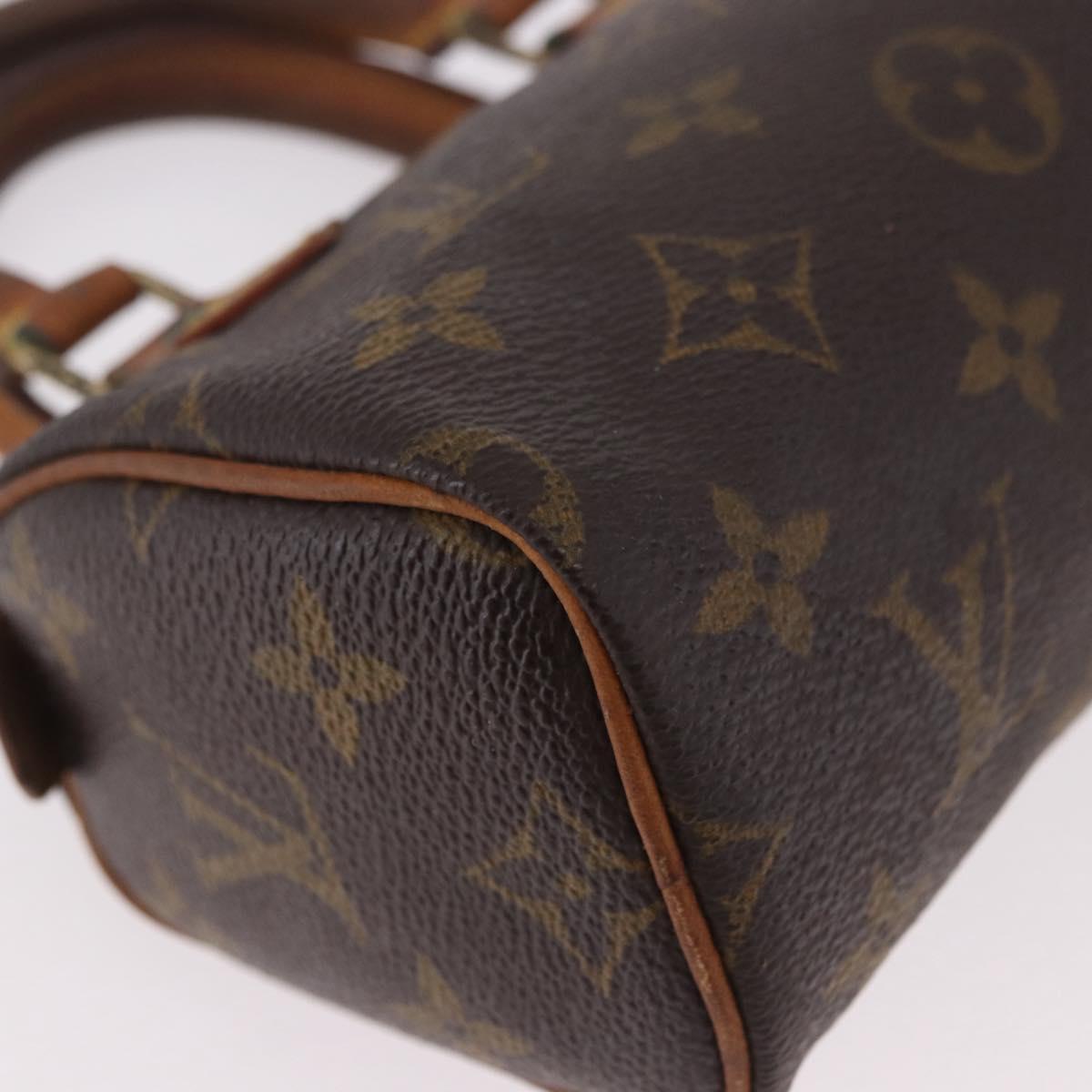 LOUIS VUITTON Monogram Mini Speedy Hand Bag M41534 LV Auth bs36105