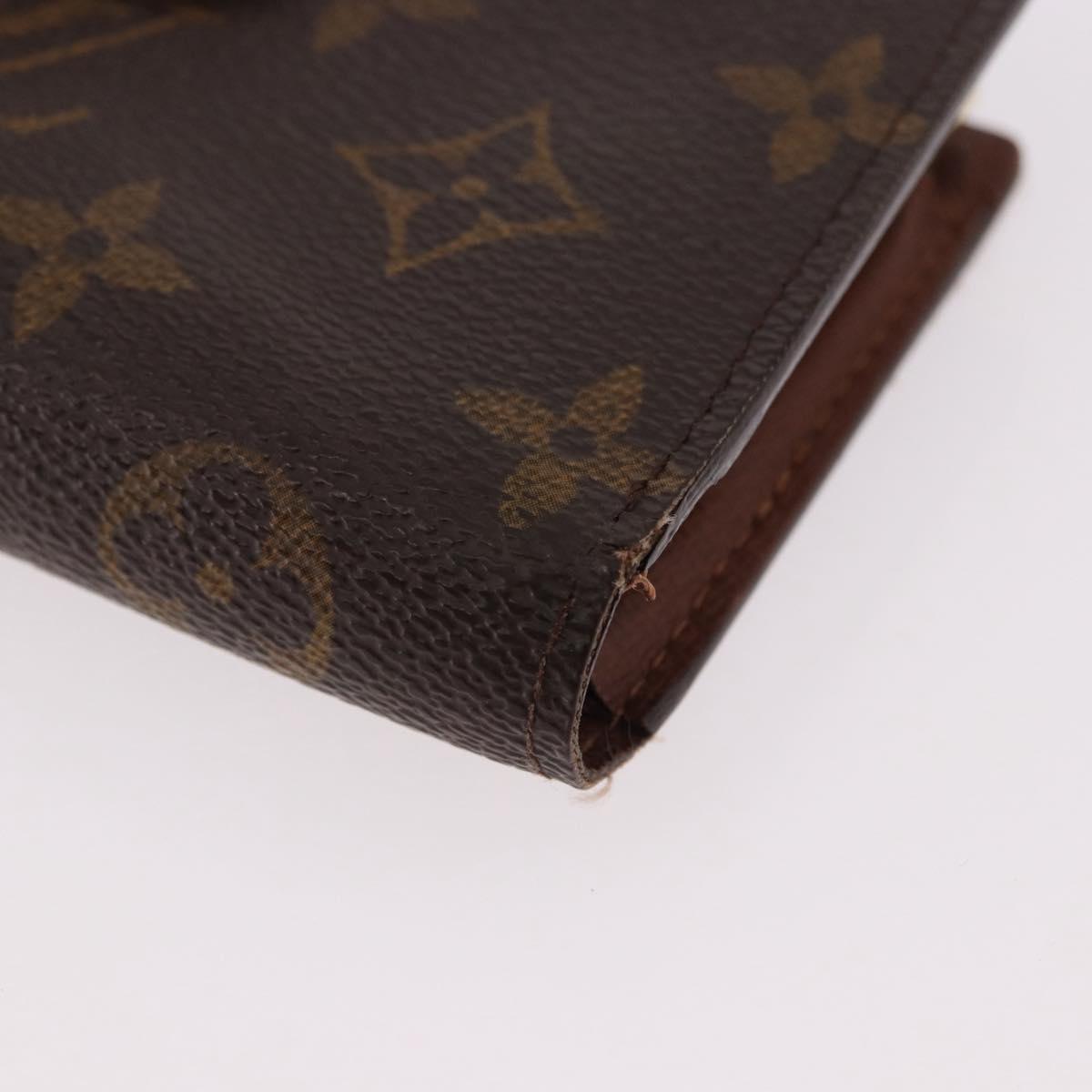 LOUIS VUITTON Monogram Porte Monnaie Billets Viennois Wallet M61663 Auth bs36108