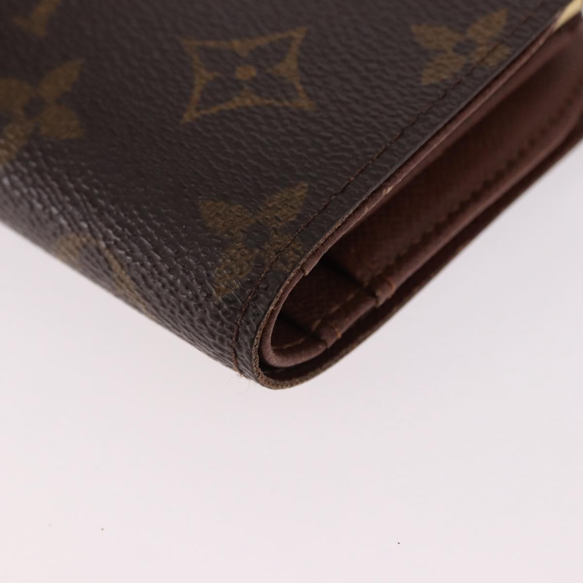 LOUIS VUITTON Monogram Porte Monnaie Billets Viennois Wallet M61663 Auth bs36108