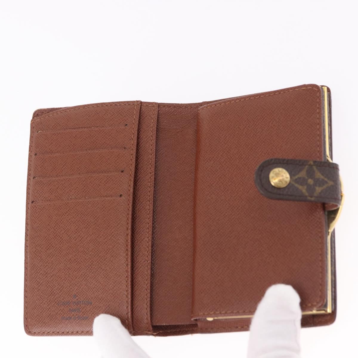 LOUIS VUITTON Monogram Porte Monnaie Billets Viennois Wallet M61663 Auth bs36108