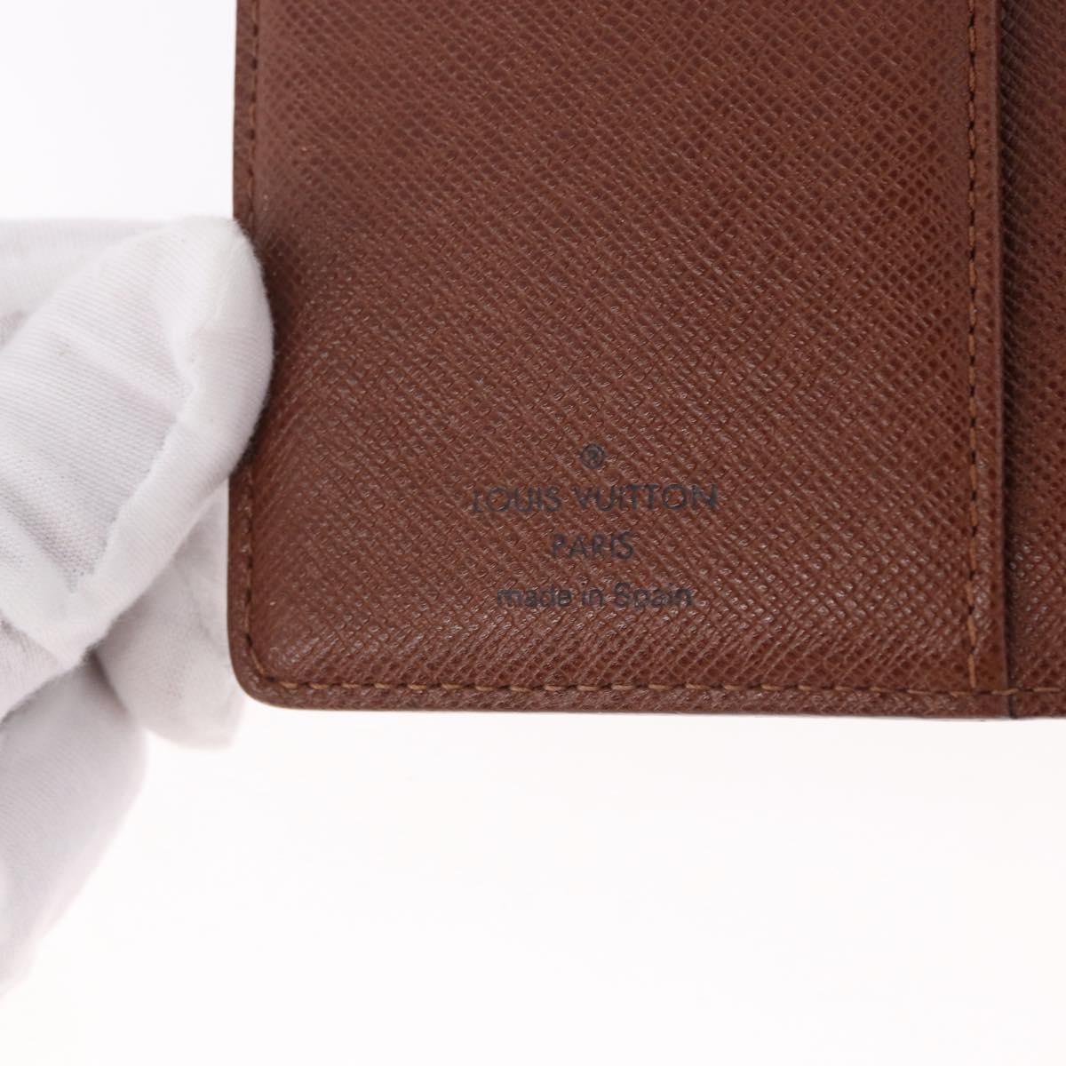 LOUIS VUITTON Monogram Porte Monnaie Billets Viennois Wallet M61663 Auth bs36108