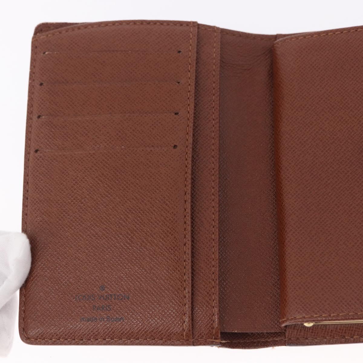 LOUIS VUITTON Monogram Porte Monnaie Billets Viennois Wallet M61663 Auth bs36108