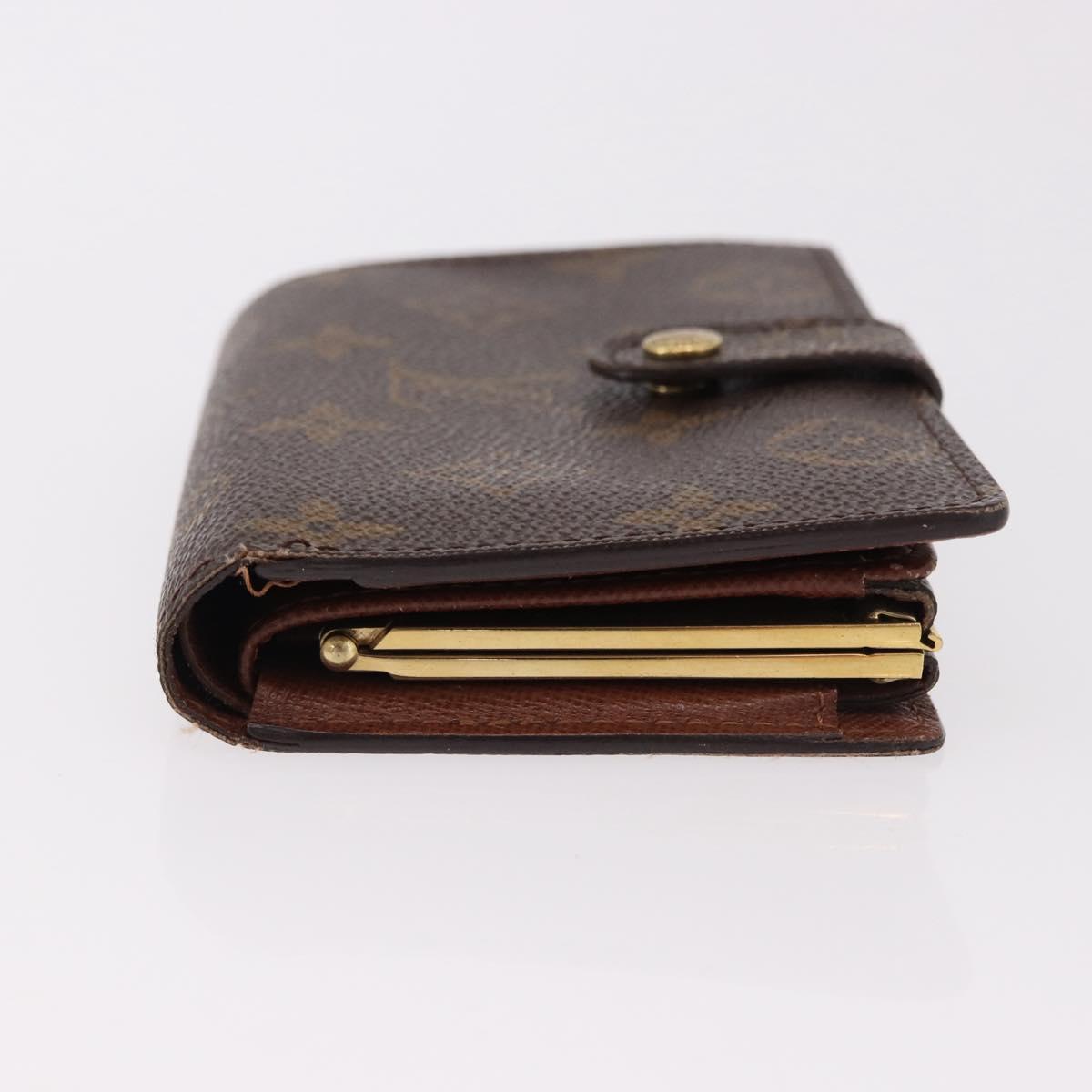 LOUIS VUITTON Monogram Porte Monnaie Billets Viennois Wallet M61663 Auth bs36108