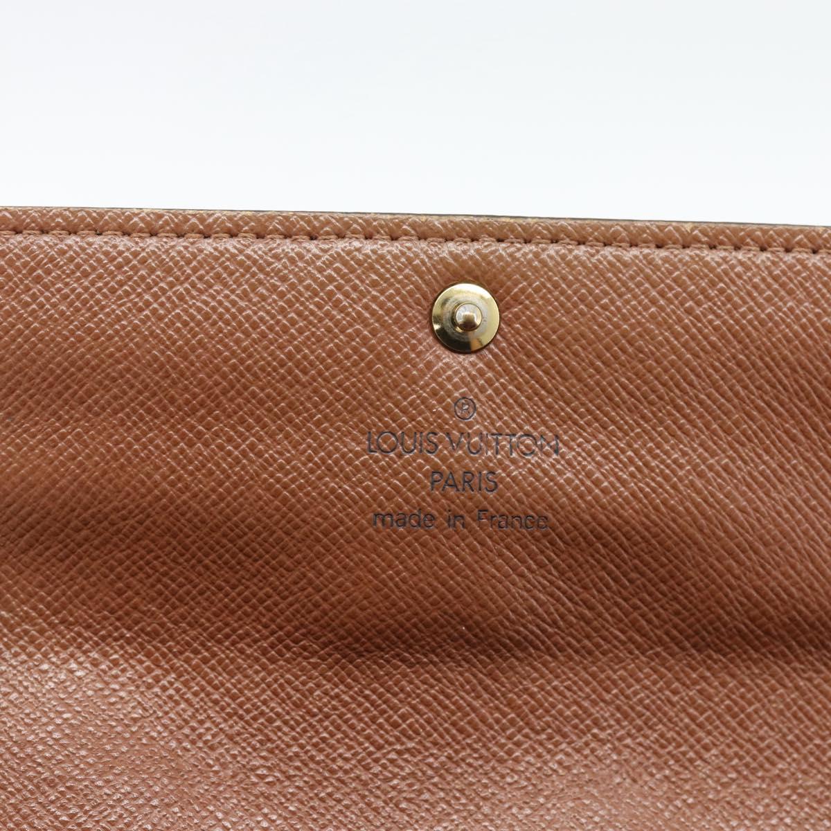 LOUIS VUITTON Monogram Portefeuille Sarah Long Wallet M61734 LV Auth bs36109