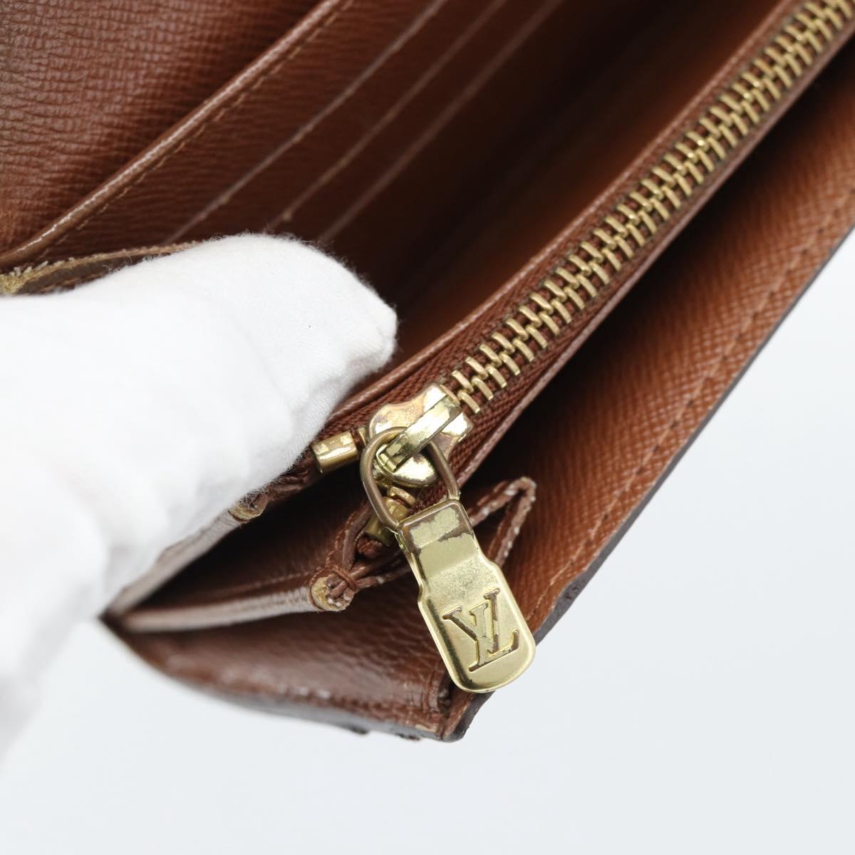 LOUIS VUITTON Monogram Portefeuille Sarah Long Wallet M61734 LV Auth bs36109