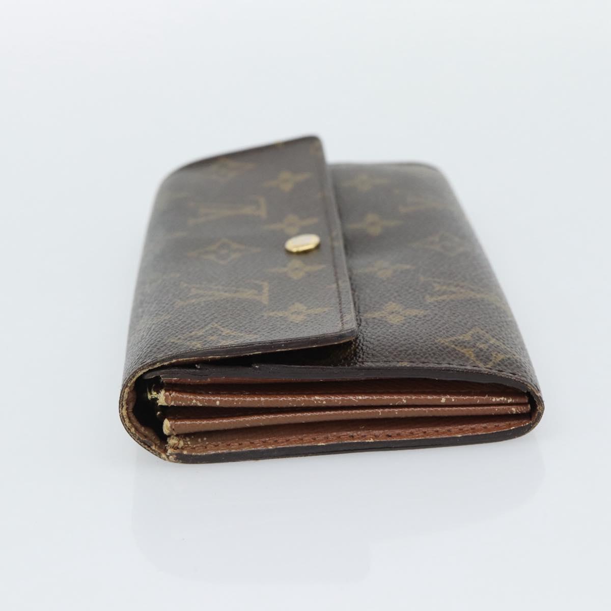 LOUIS VUITTON Monogram Portefeuille Sarah Long Wallet M61734 LV Auth bs36109