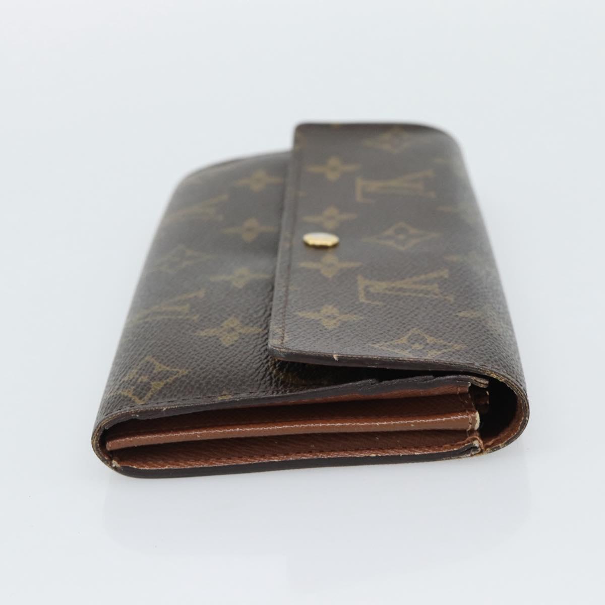 LOUIS VUITTON Monogram Portefeuille Sarah Long Wallet M61734 LV Auth bs36109