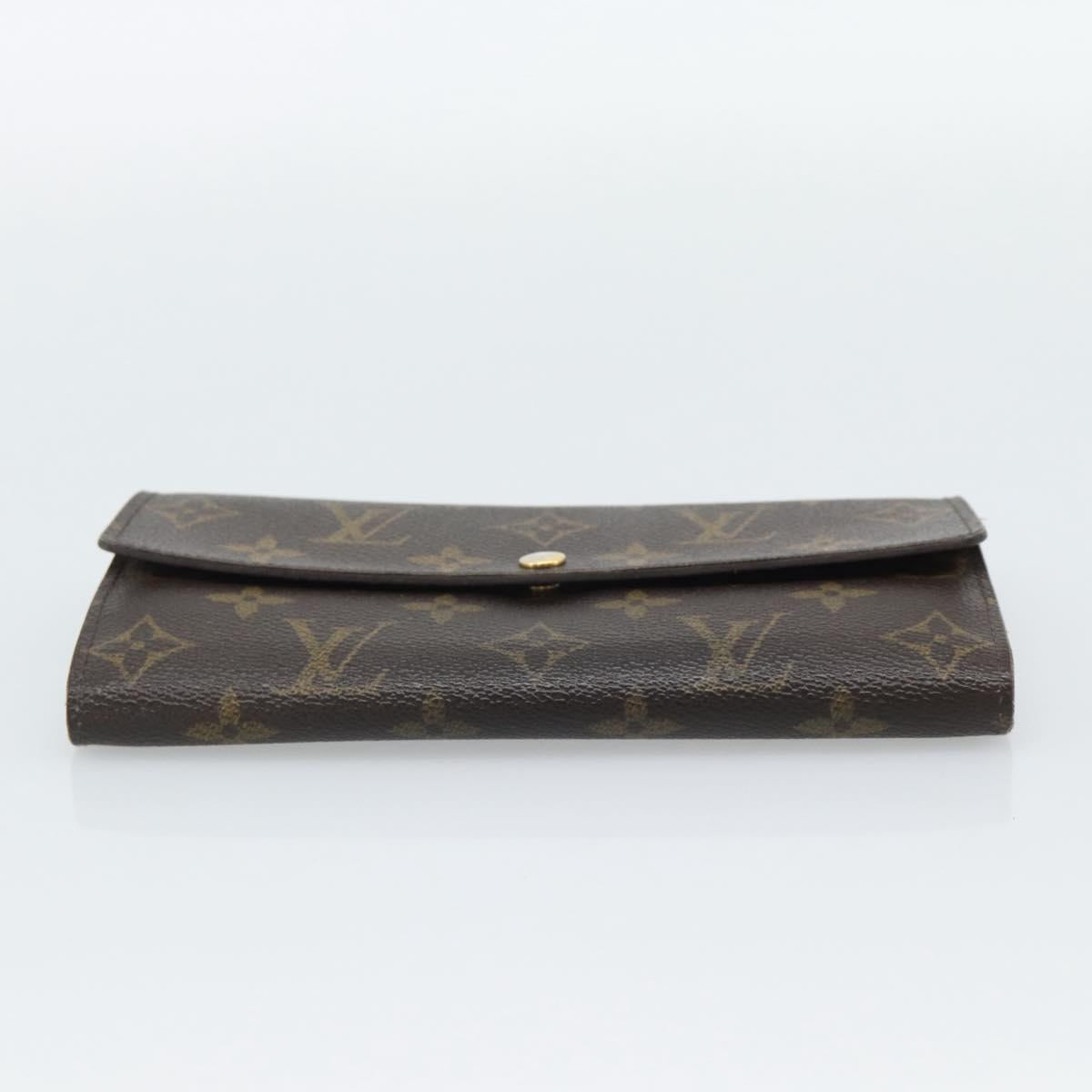 LOUIS VUITTON Monogram Portefeuille Sarah Long Wallet M61734 LV Auth bs36109