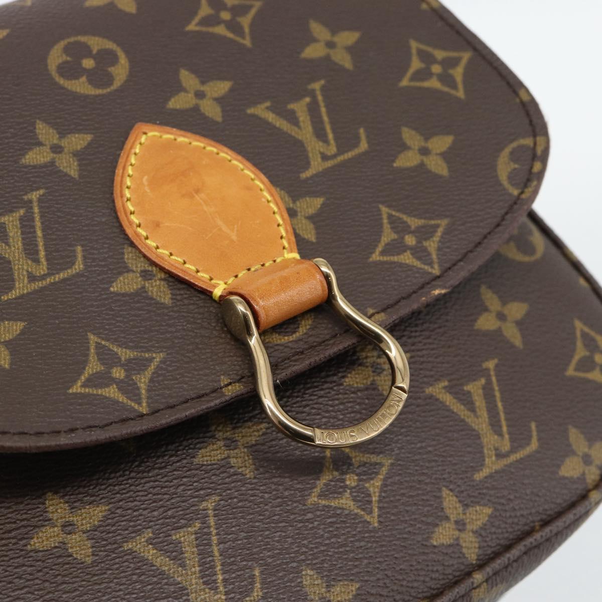 LOUIS VUITTON Monogram Saint Cloud MM Shoulder Bag M51243 LV Auth bs36110