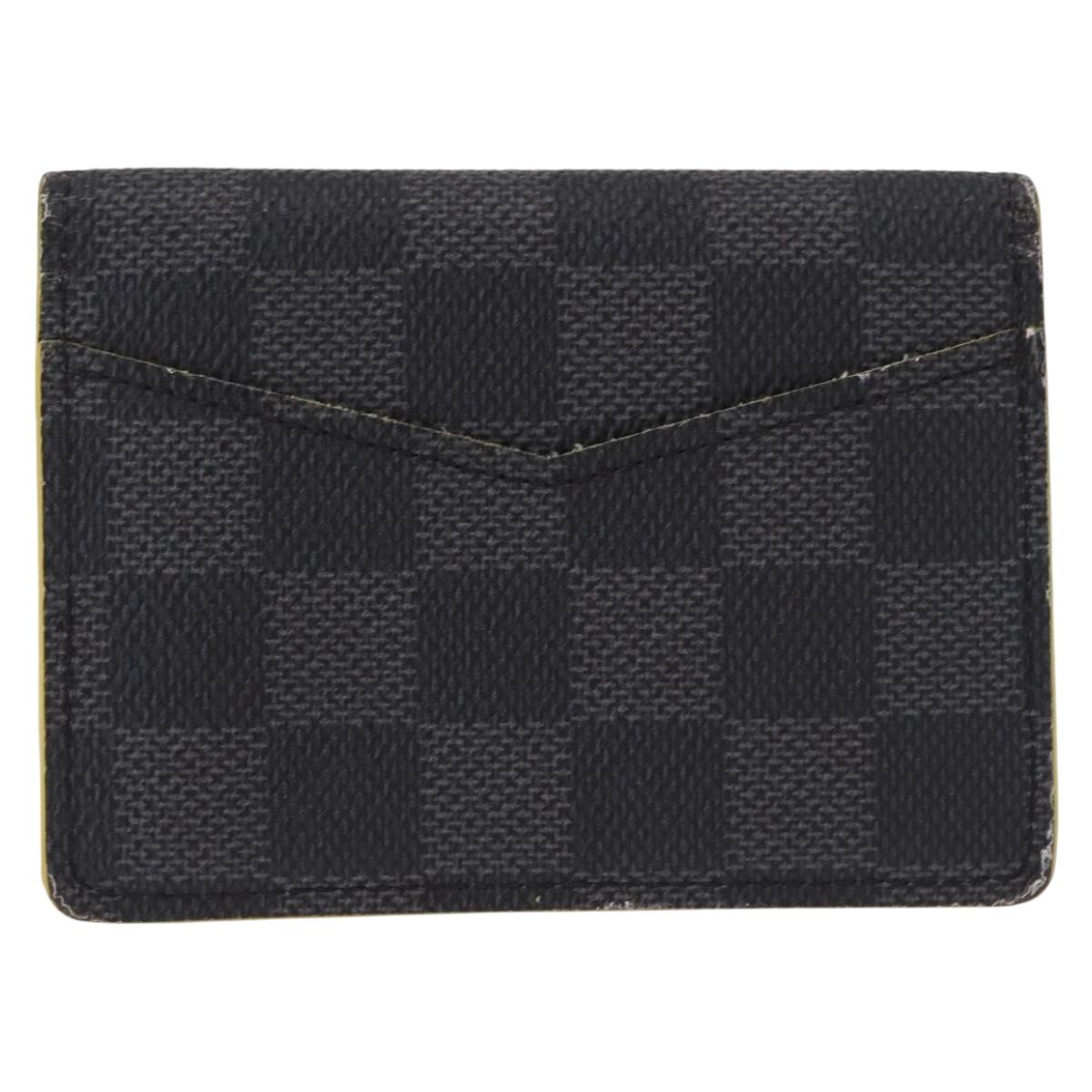 LOUIS VUITTON Damier Graphite Portefeuille Multripru Wallet N60302 Auth bs36118
