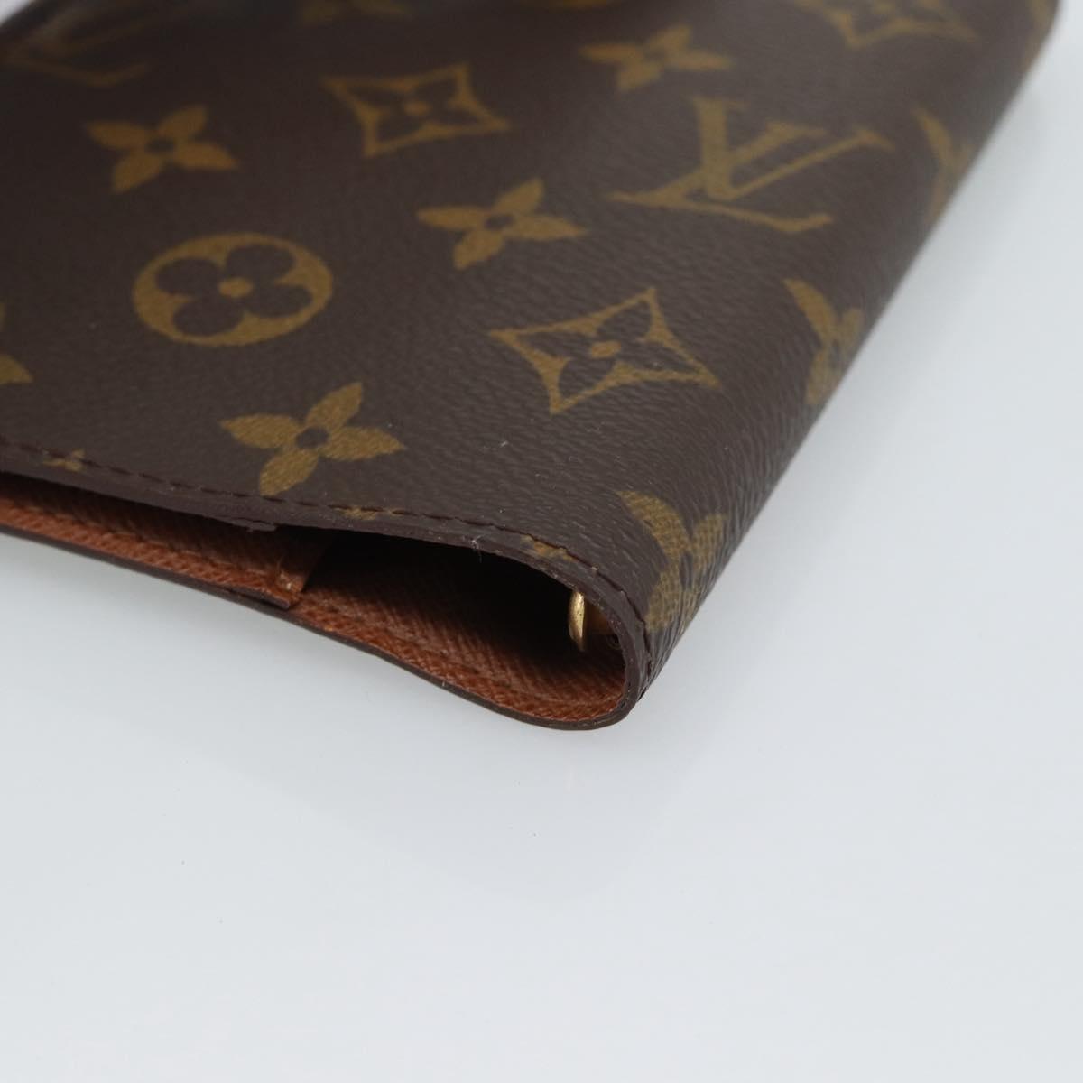 LOUIS VUITTON Monogram Agenda PM Day Planner Cover R20005 LV Auth bs36120
